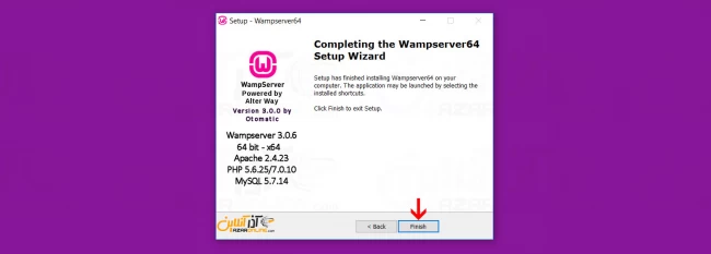 مراحل نصب WampServer