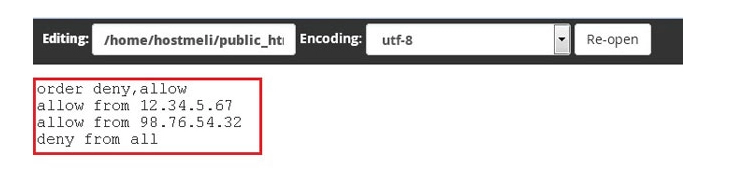 محدود کردن دسترسی IP به مدیریت WHMCS به وسیله فایل .htaccess