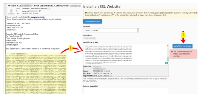 نصب CRT(Valid Certificate)