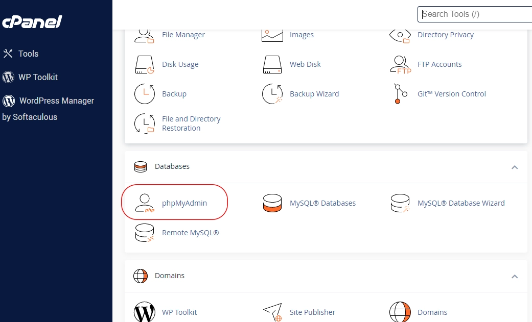 آموزش گام به گام ورود به phpMyAdmin و مدیریت پایگاه داده