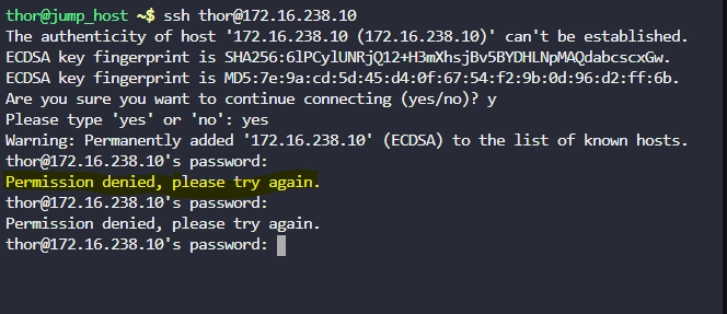 خطای "Permission denied"