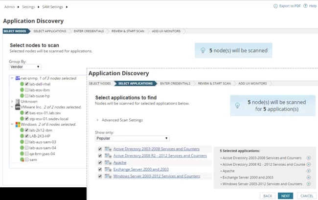 SolarWinds Server & Application Monitor