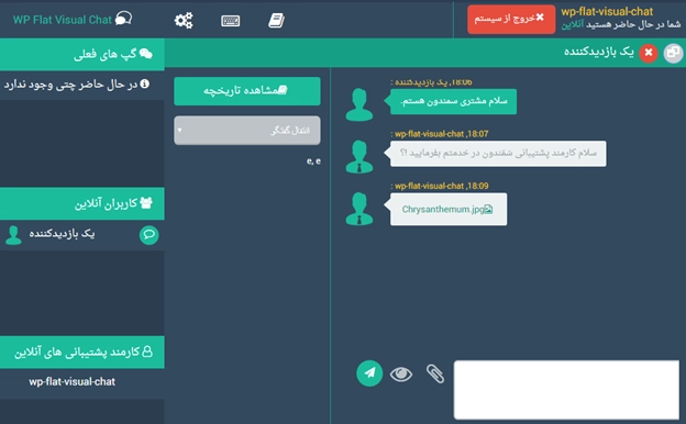 معرفی افزونه WP Flat Visual Chat