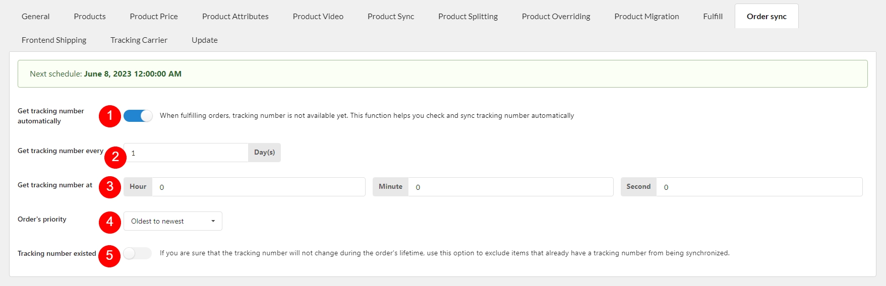 همگام‌سازی خودکار شماره‌های پیگیری (Sycing orders tracking automatically)