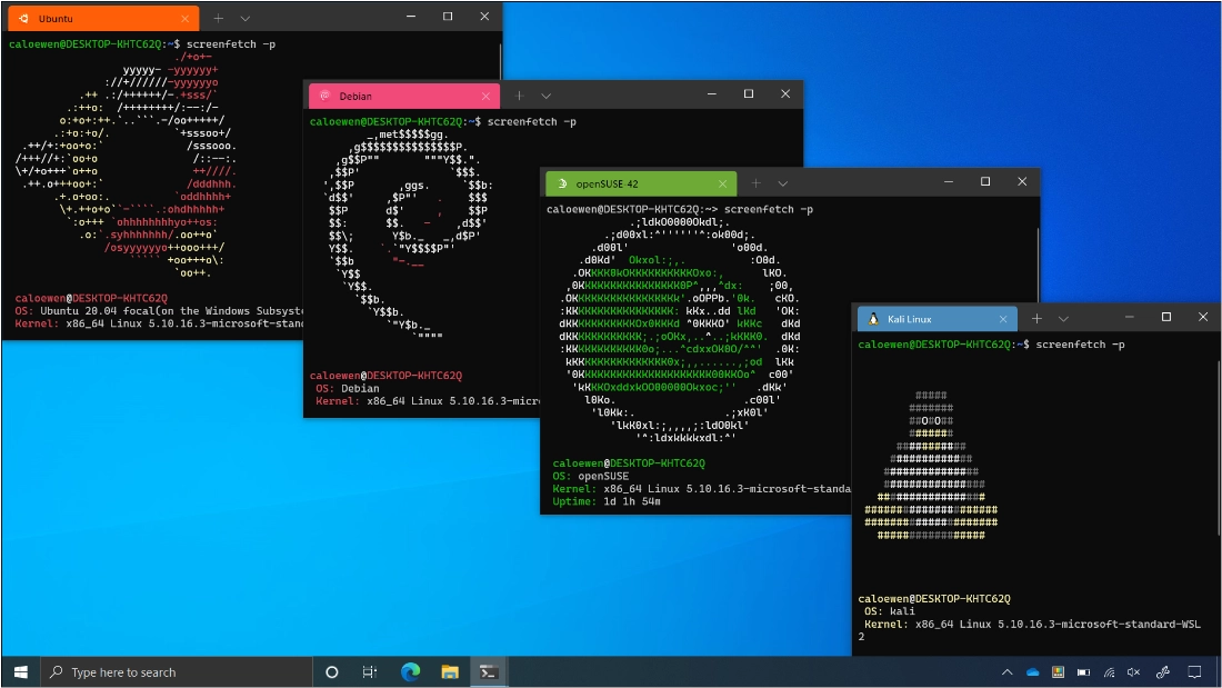 محیط WSL( Windows Subsystem for Linux)&nbsp;