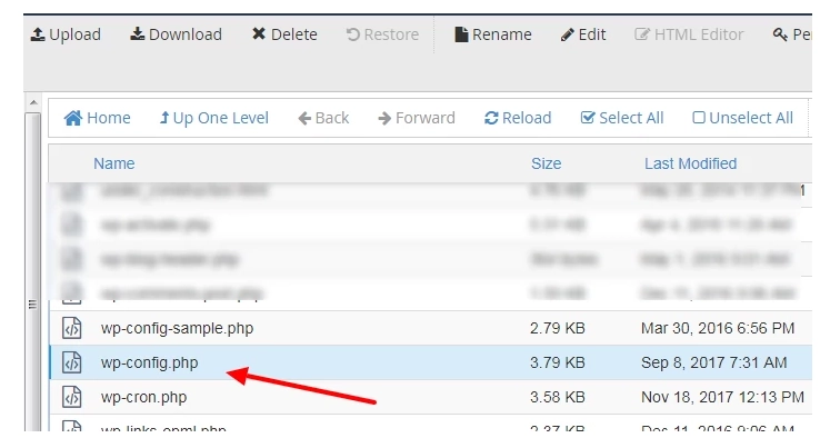 نحوه تغییر مجوزهای wp-config.php در وردپرس