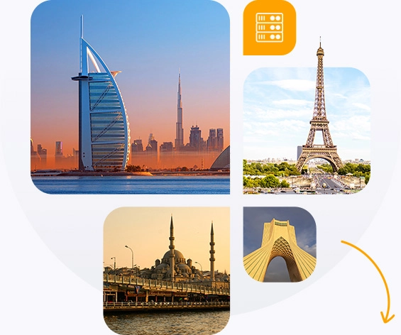 موقعیت سرور ها آذرآنلاین موقعیت سرور ها آذرآنلاین